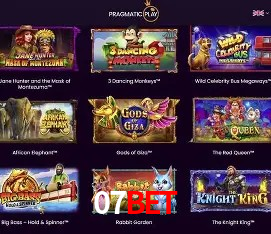 Slots na Plataforma 07BET